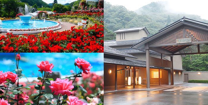 花巻温泉バラ園へ チェックアウト
